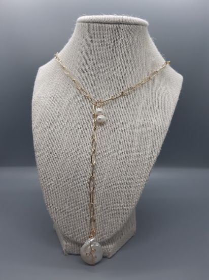 Picture of Pearls and 18K Gold Plated Chain