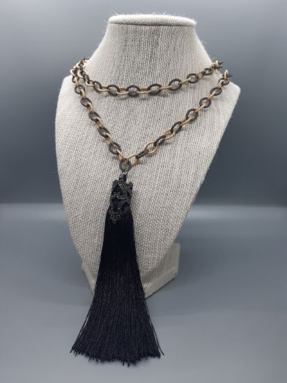 Picture of Tassel and steeling style necklace
