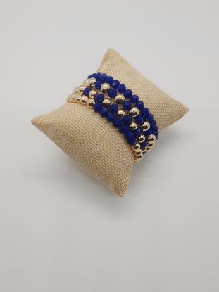 Picture of Royal blue bracelets set of 4