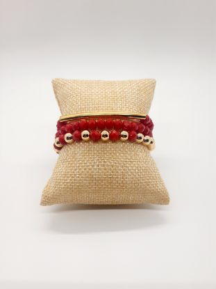 Picture of Red Love bracelets set of 3 