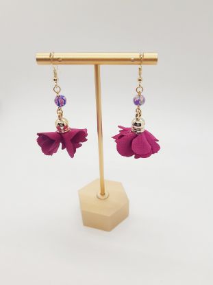 Picture of Pink flowers Earrings