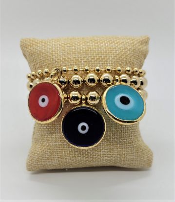 Picture of Evil eye pellets bracelet