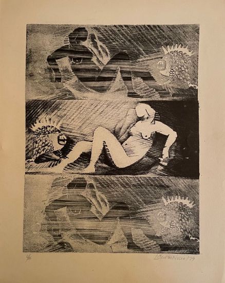 Picture of Litografía Danae desmitificada de 1979.  14x10.6 inch(es)      