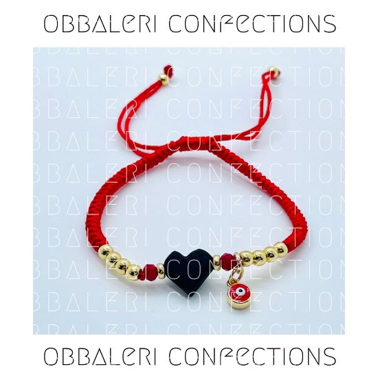 Picture of Threaded decorative bracelets for evil eye with azabache