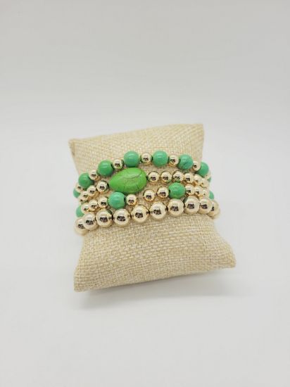 Picture of Green bracelets set of 4 