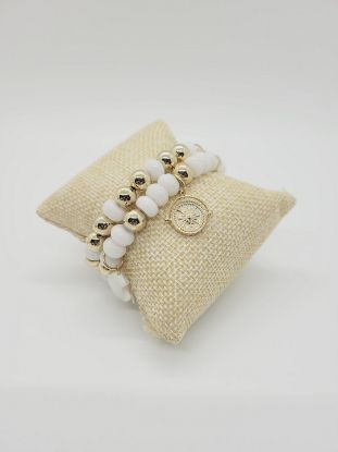Picture of Agata White bracelet Set of 2