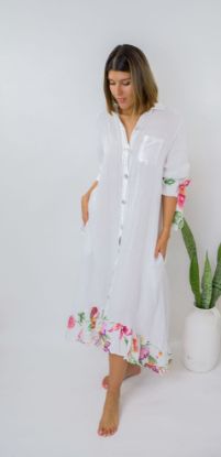 Picture of Boho Linen Shirt Dress