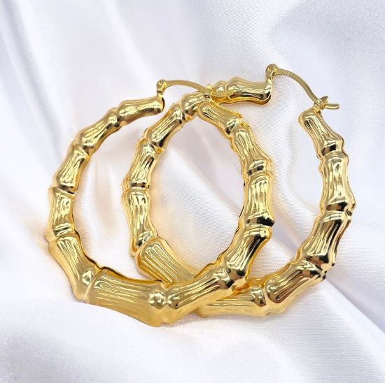 Picture of Gold Bamboo Earrings