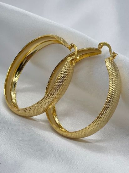 Picture of Gold Filled Ridged Hoops