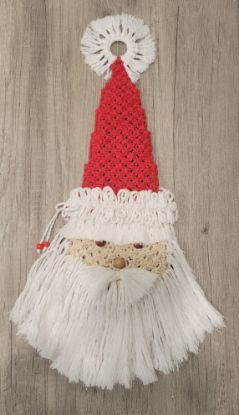 Picture of Santa Christmas Macrame by Glad'sMakrame