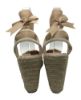 Picture of MBM Strawberry Dagma Women’s Sandal (Beige) Closed Toe High Heel Fashionable 5” Platform Wedge Espadrille Sandal Made of Jute with Soft Ankle-Tie Strap for Outdoor Use