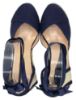 Picture of MBM Luz Women’s Platform Wedges Espadrilles Shoes Navi Blue Soft Canvas, 5 “ Wedge, Soft Ankle-Tie Strap, Closed Toe, Classic Summer Sandals, Jute.