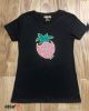 Picture of MBM FASHION T-SHIRT GLITTER WITH SHAROVSKI CRYSTALS PINK STRAWBERRY