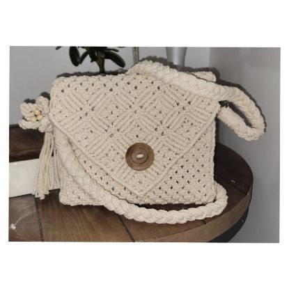 Picture of Claudia Fashionable Macrame Handbag with Tassel