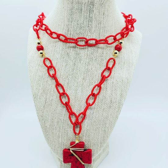 Picture of Red Cross necklace