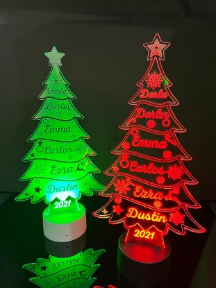 Picture of Custom Christmas Tree Decorative LED Night Lamp