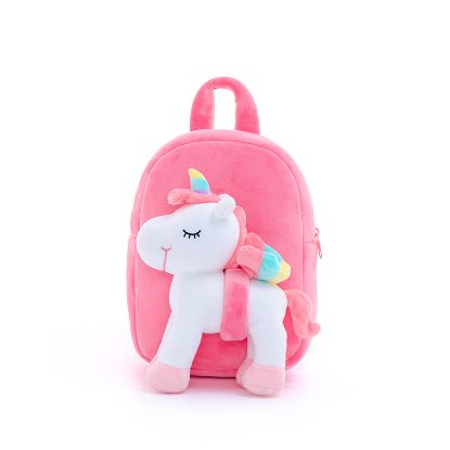 Picture of Standing Unicorn Backpack - Detachable Doll - White