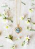 Picture of Evil Eye Heart Necklace