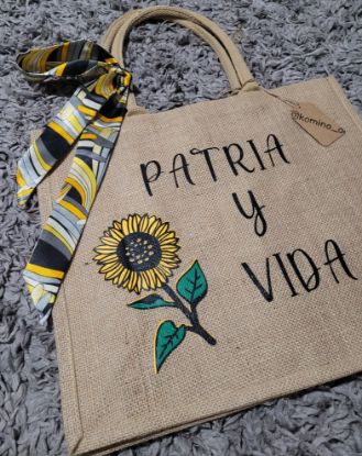 Picture of Jute bag Patria y Vida