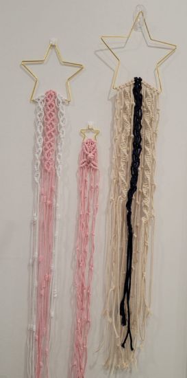 Picture of Boho Macrame Shoorting Stars. Wall Hanging by Glad'sMakrame