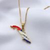 Picture of Cuban Map Necklace