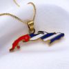 Picture of Cuban Map Necklace