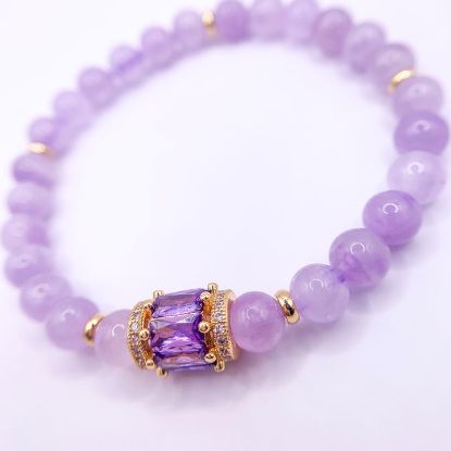 Picture of 18k gold filled charm on Lavender Amethyst
