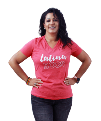 Picture of Latina Boss T-Shirt Cuello V