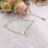 Picture of Dainty initial heart necklace