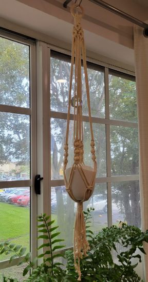Picture of Boho Macrame  planter Hanging by Glad'sMakrame 