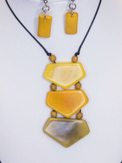Tagua Necklace Yellow