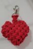 Picture of 3D Macrame Heart Charm for Purse or Car Decor by Glad'sMakrame 