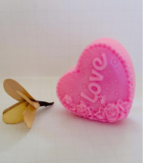 Picture of Handmade Rose Soap (Heart Shape) by Sunflower Beauty Creations