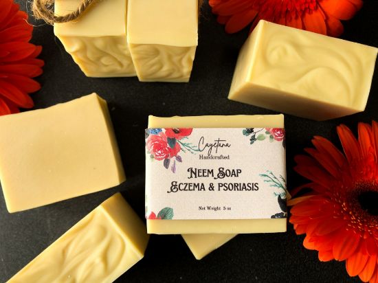 Picture of Neem oil Soap for Sensitive Skin by Cayetana Handcrafted