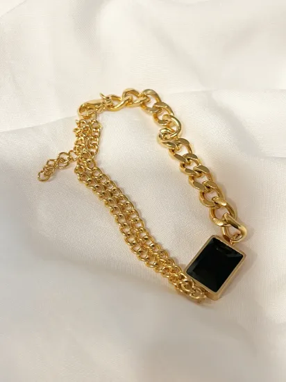 Picture of DOUBLE BLACK Bracelet by DIFANCY   