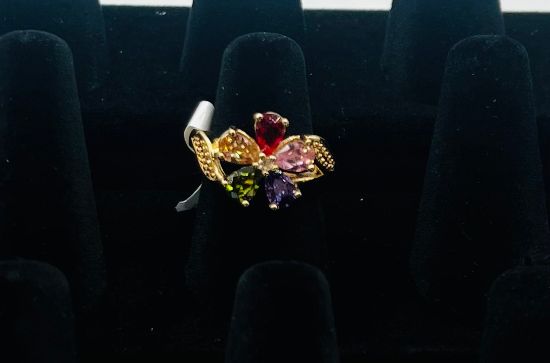Picture of Flower multicolor ring by Ida's Inspiring Jewerly